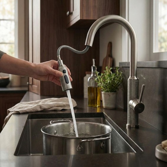 Bateria Kuchenna MASTER Nikiel Szczotkowany