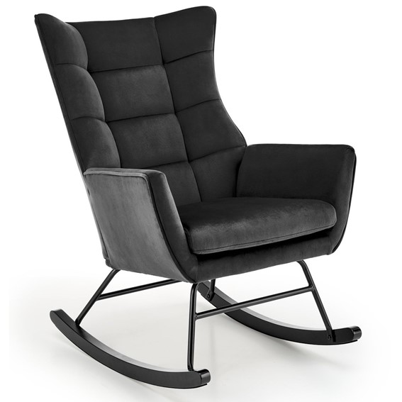 Fotel Bujany BAZALTO Czarny