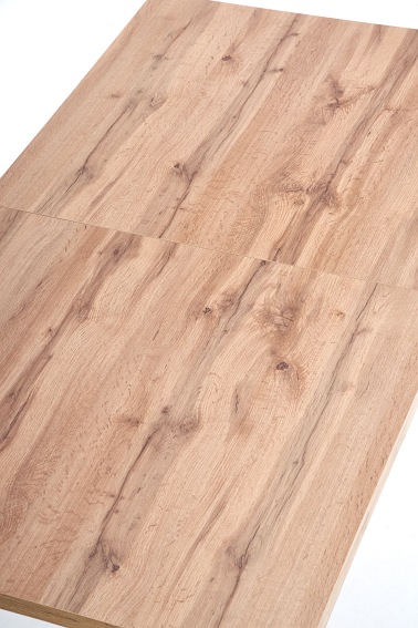 Stół Rozkładany VENOM (135-185)x85 Dąb/Czarny