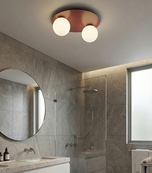 Lampa Sufitowa SOLAR 2 Burgundowy/Biały