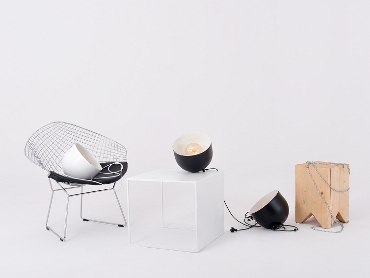 Stolik 2 Wall Metal 50x50x45 Biały