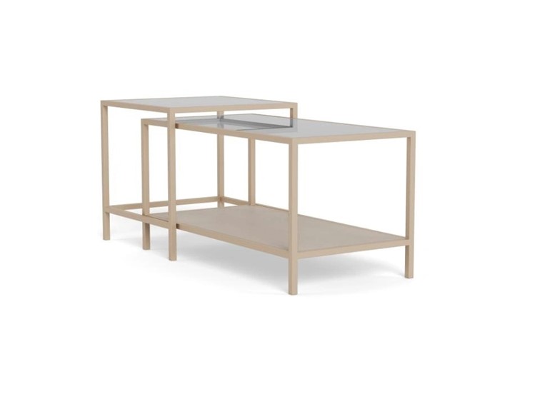 Zestaw 2 Stolików SEAFORD Szary