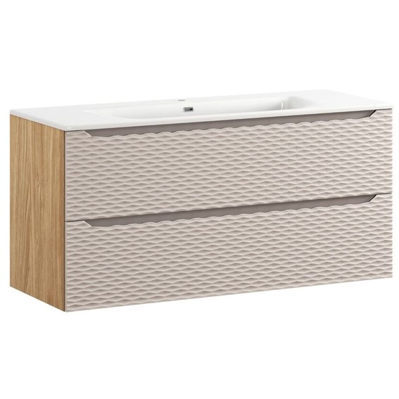 Zestaw Meblowy SKY 120cm Beż/Dąb Olejowany