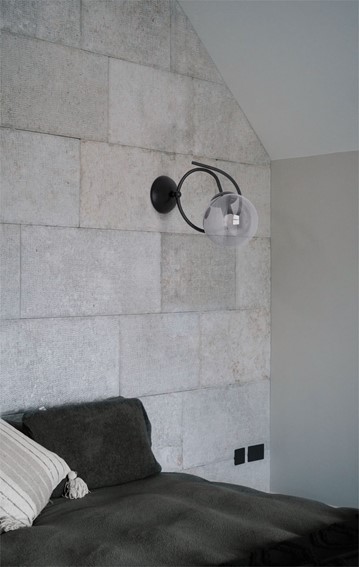 Kinkiet RUBI K-5118 Czarny/Grafitowy