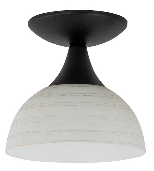 Lampa Sufitowa Larino E 19x20 Biały/Czarny