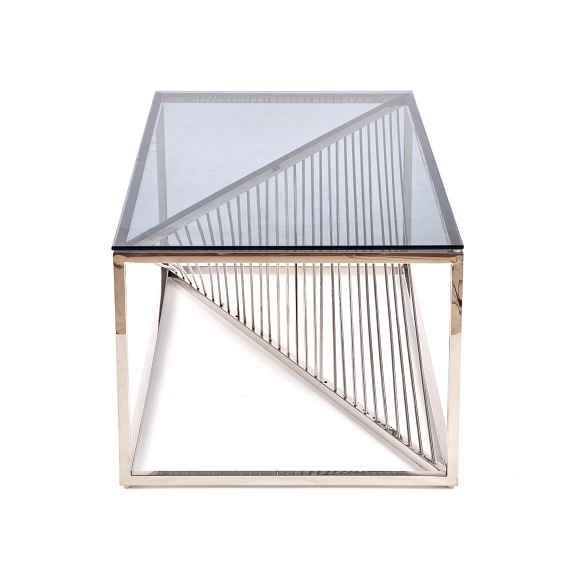 Ława INFINITY Srebrny/Dymiony