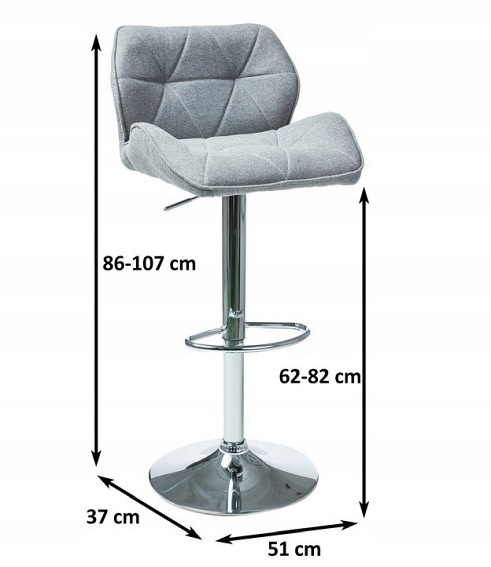 Hoker C122 Materiał Chrom/Szary