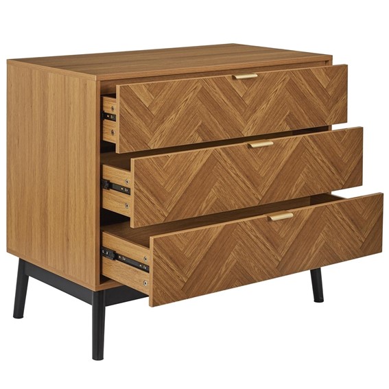 Komoda FELIX 3 Szuflady Naturalny