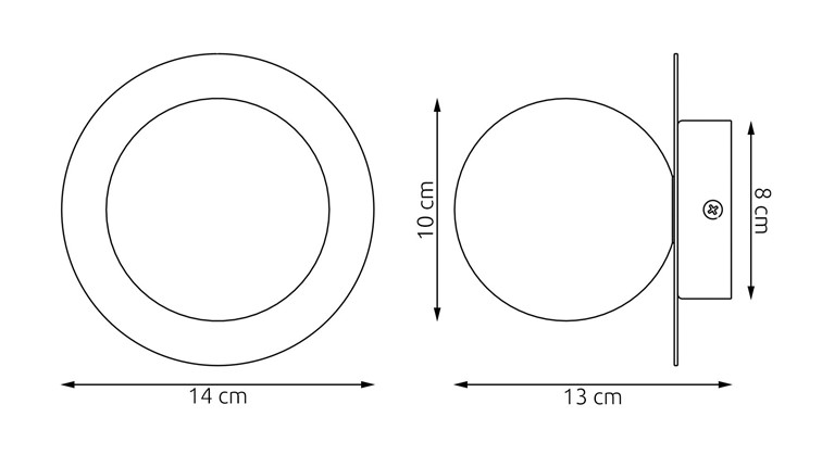 Kinkiet AMERICANA K1 Pomarańczowy
