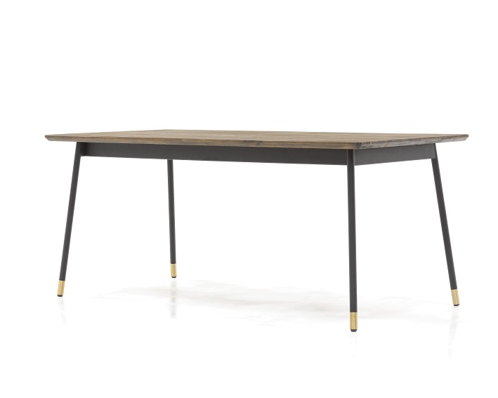 Stół Maze D05-200 100x200x76 Czarny/Brązowy