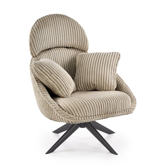 Fotel Wypoczynkowy MERRY 2 z Funkcją Obracania Cappuccino