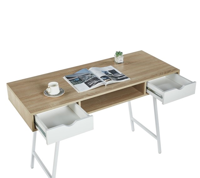 Biurko B18-FX Dąb Sonoma/Biały