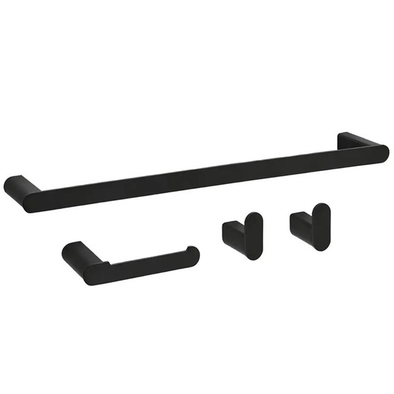 Komplet Wieszaków Łazienkowych MATI Czarny