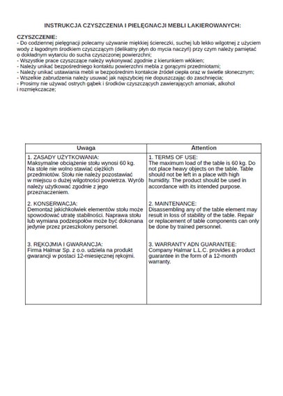 Stół Rozkładany EVEREST (200-300)x100 Dąb Naturalny