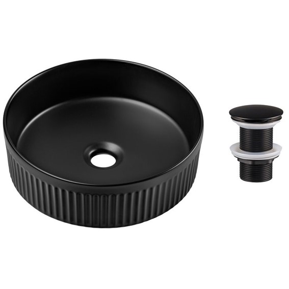 Zestaw Umywalkowy z Korkiem Click-Clack BEYOND Czarny
