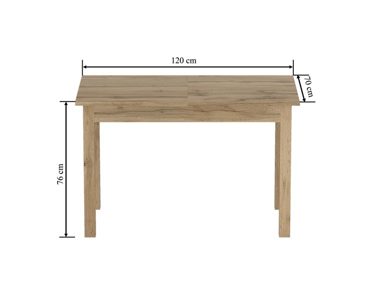 Stół Rozkładany ST2-FX (120-160)x70 Wotan