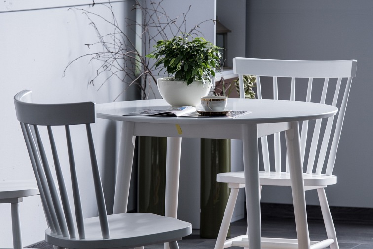 Stół Okrągły LARSON fi90 Biały