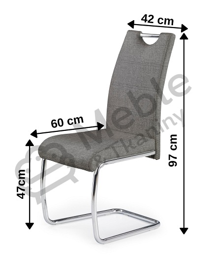 Krzesło K349 Popiel Materiał