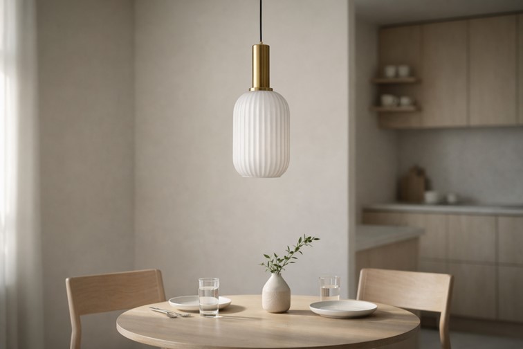 Lampa Wisząca FIORE K-5880 Czarny/Złoty/Biały