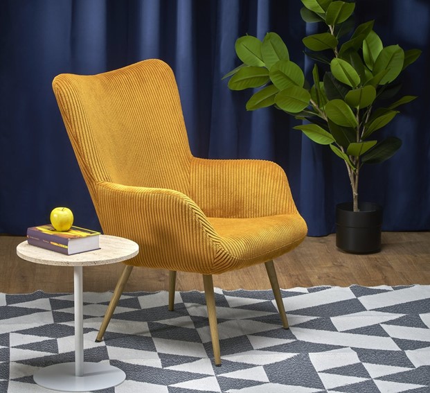 Fotel Wypoczynkowy AMARO Musztardowy