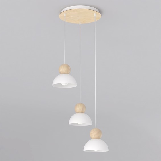 Lampa Wisząca KAKI 3PREM Biały