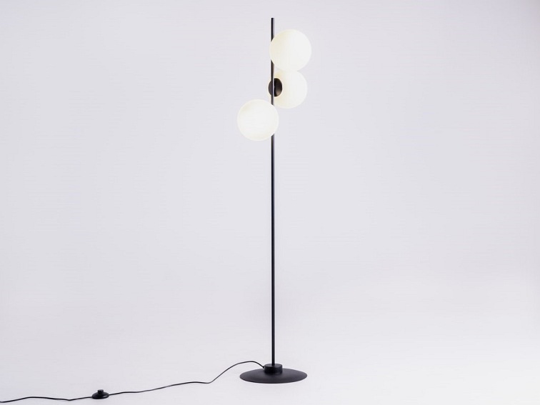 Lampa Podłogowa Bobler 35x40x155 Czarny