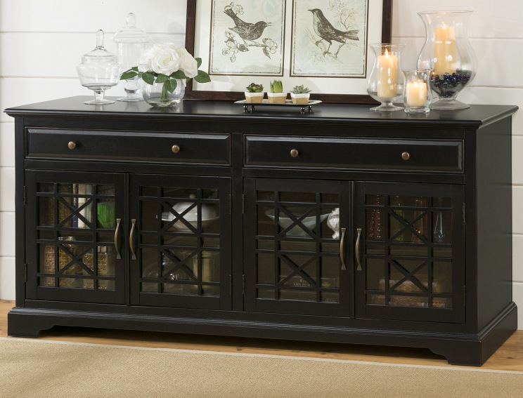 Komoda AV275-9 4D/2S Avola 49x178x82 Czarny