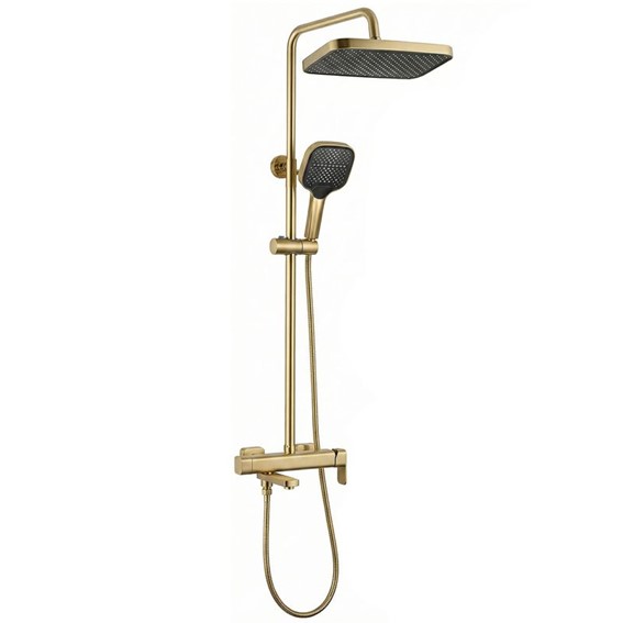 Zestaw Natryskowy ARLO Złoty Szczotkowany