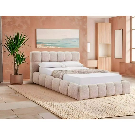 Łóżko PARMA Raven 160x200cm Beżowy