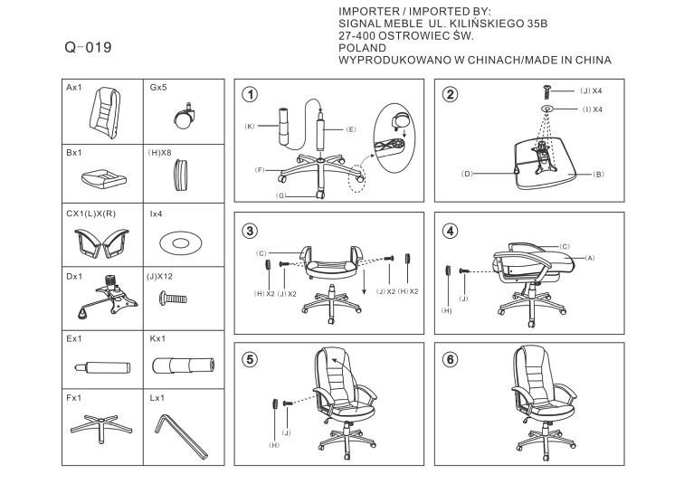 Fotel Obrotowy Q-019