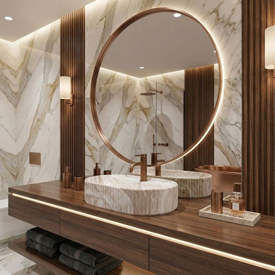 Umywalka Nablatowa MARCELA 60 KALLISTO Beżowy