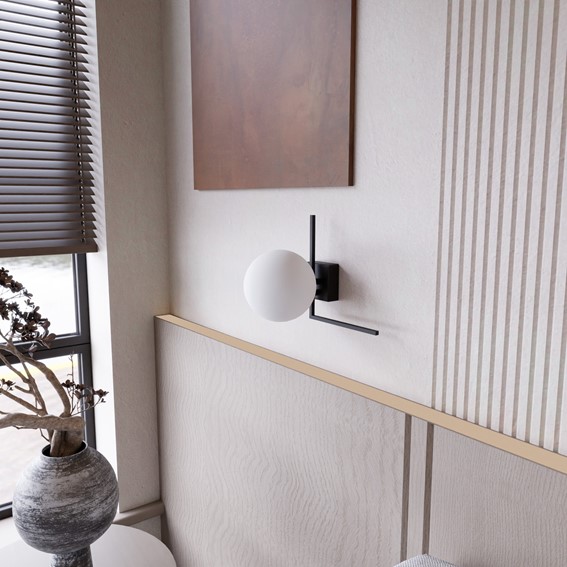 Lampa Sufitowa IMAGO 1G Czarny/Opal