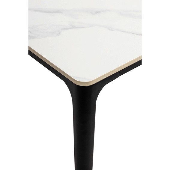 Stół SLIM 140x80 Biały/Czarny