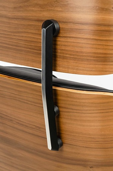 Fotel Biurowy LOUNGE GUBERNATOR Czarny/Orzech