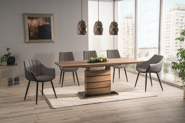 Stół Rozkładany LEONARDO (180-140)x80 Dąb