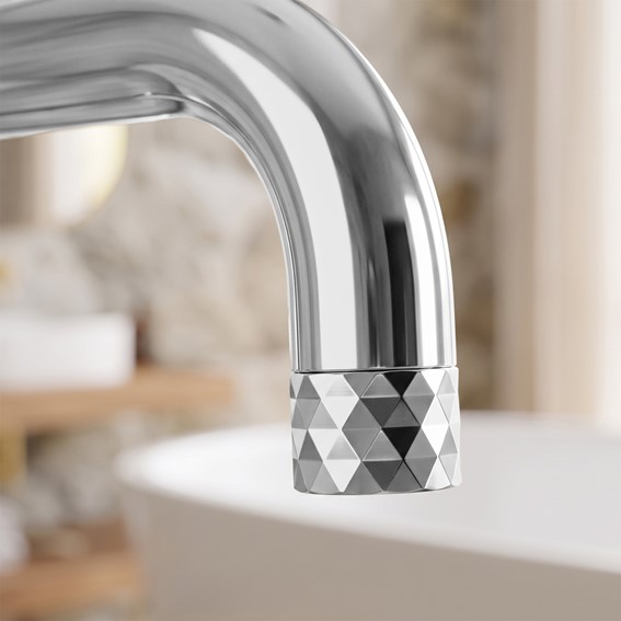 Bateria Wannowa Podłogowa LUNGO DIAMOND Chrom