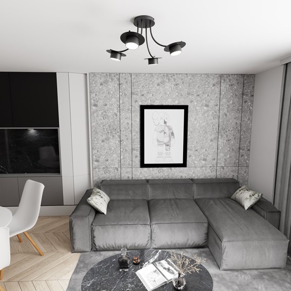 Lampa Sufitowa ENSO 4 Czarny