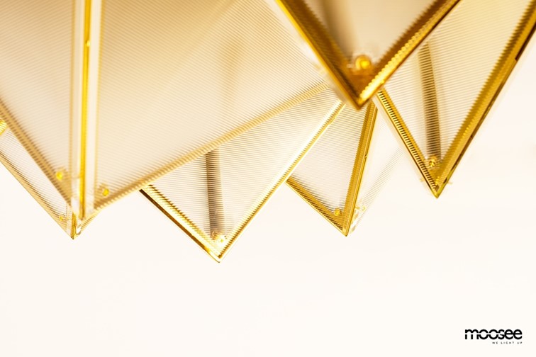 Lampa Sufitowa/Plafon PYRAMIDS Złoty