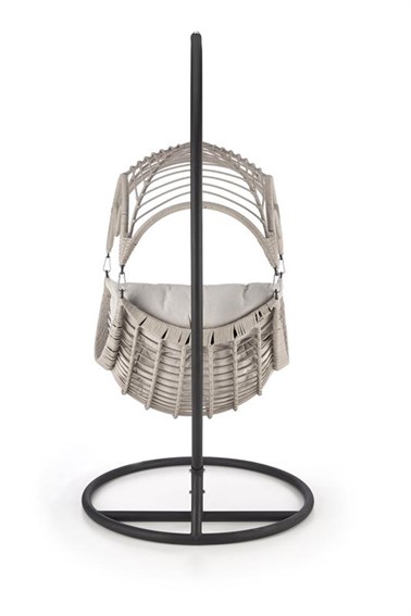 Fotel Ogrodowy RASMUS Czarny/Popiel