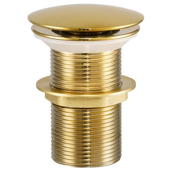 Korek do Umywalki Złoty Połysk