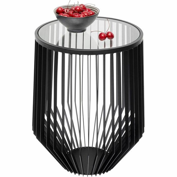 Stolik CORINNE Fi40cm Czarny