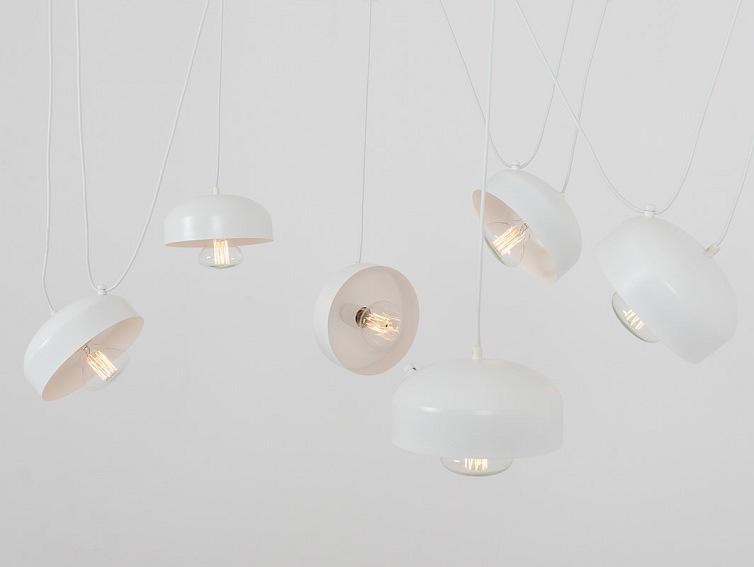 Lampa wisząca POPO FLAT 6 – biały
