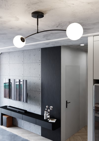 Lampa Sufitowa PREGOS 2 Czarny