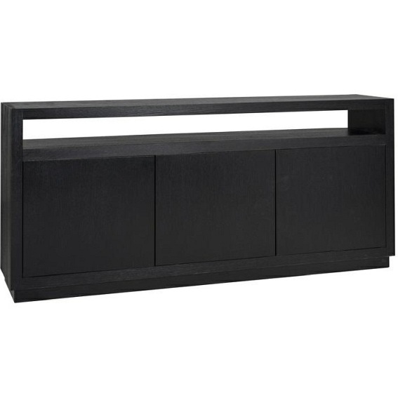 Komoda OAKURA 3-drzwiowa Czarna