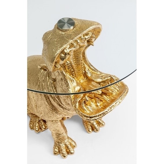 Stolik HIPPO Fi48cm Złoty