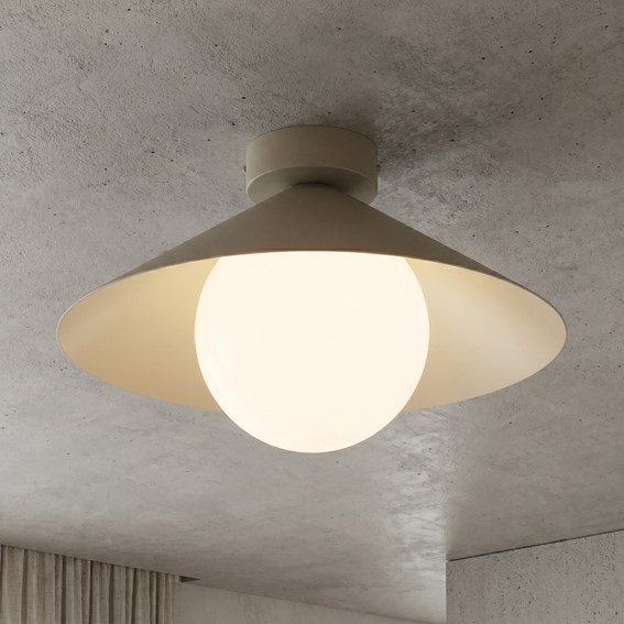 Lampa Sufitowa MONO 1S Beżowy/Opal