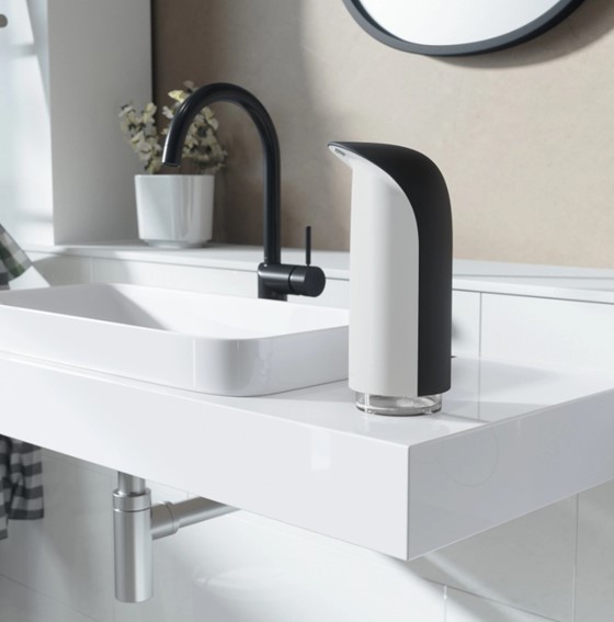 Dozownik do Mydła EMPEROR Czarny/Biały