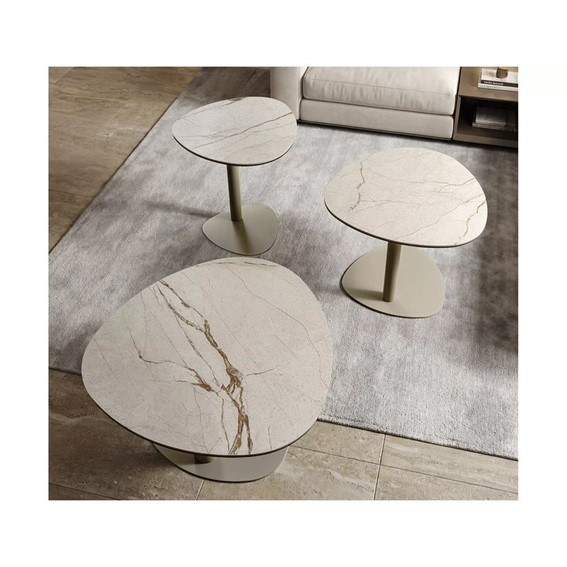 Ława CIAO B Fi58cm Beż Mat/Kaszmir