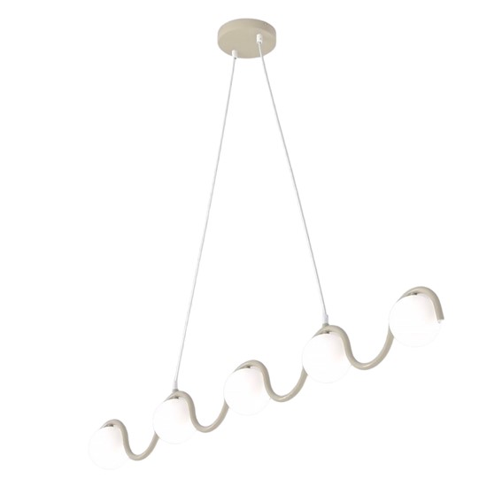 Lampa Wisząca SINUS 5 Beżowy