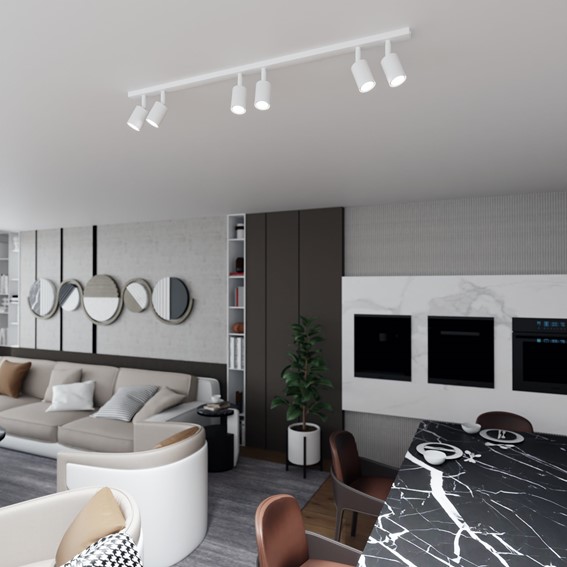 Lampa Sufitowa FLASH 6 Biały